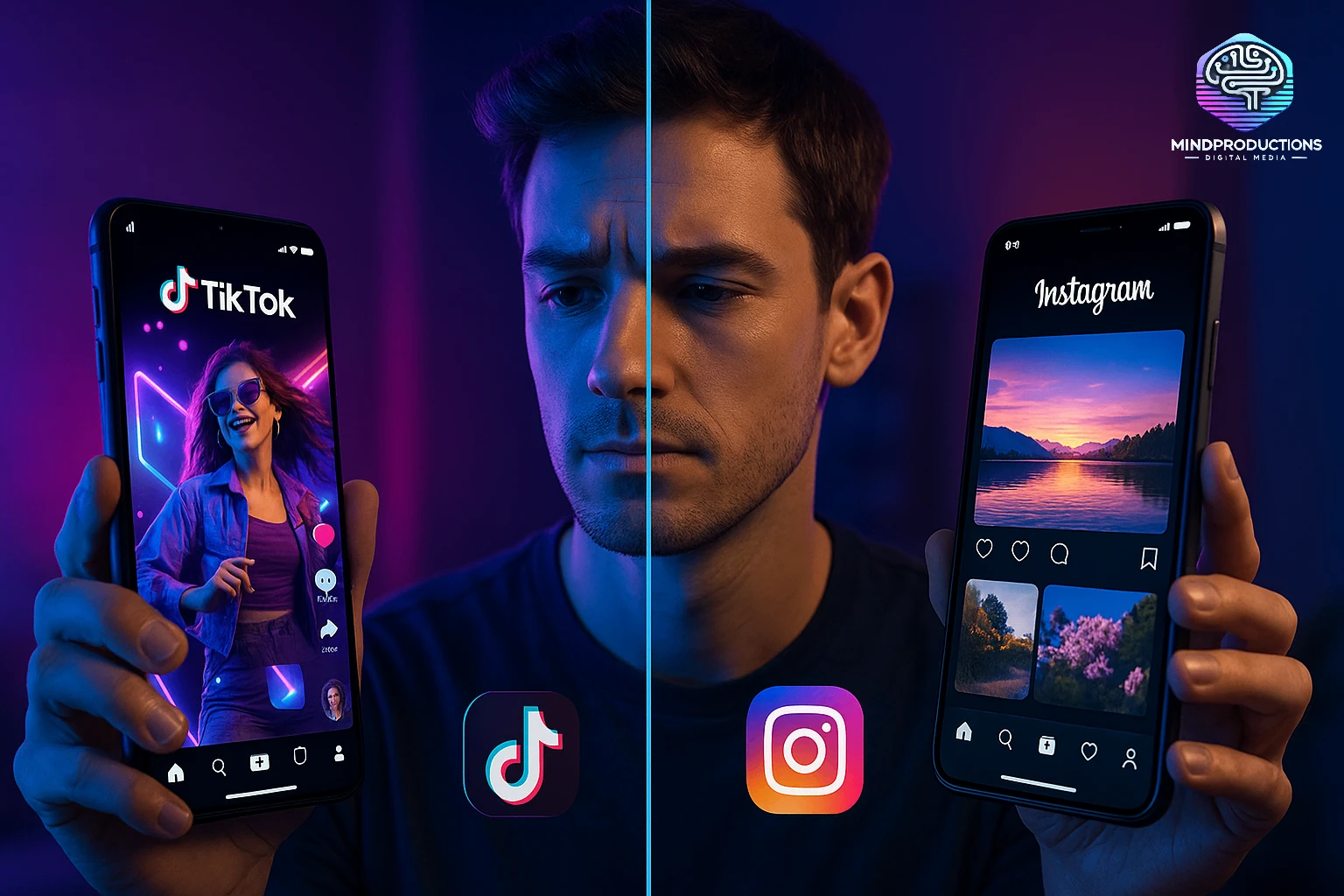 Instagram ou TikTok para crescer sua marca?